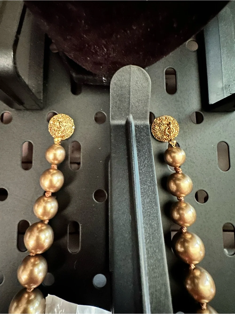 Gold Bead Necklace earrings and Bracelet Set - Women's Jewelry